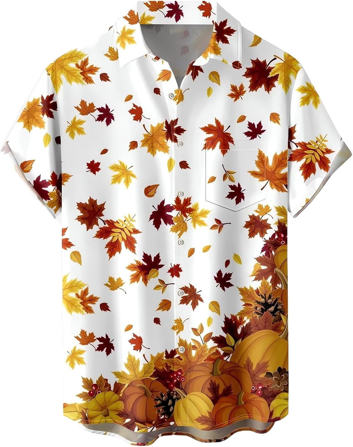 Thanksgiving Pumpkin Hawaiian Shirts