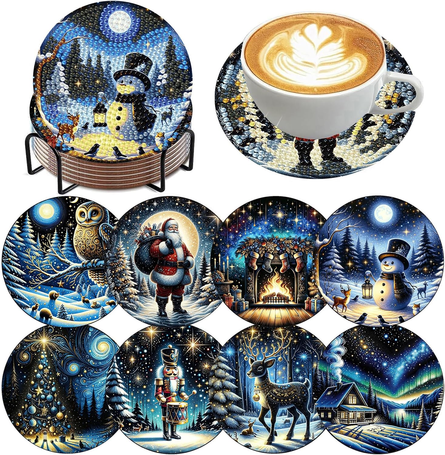 Christmas Diamond Art Coasters