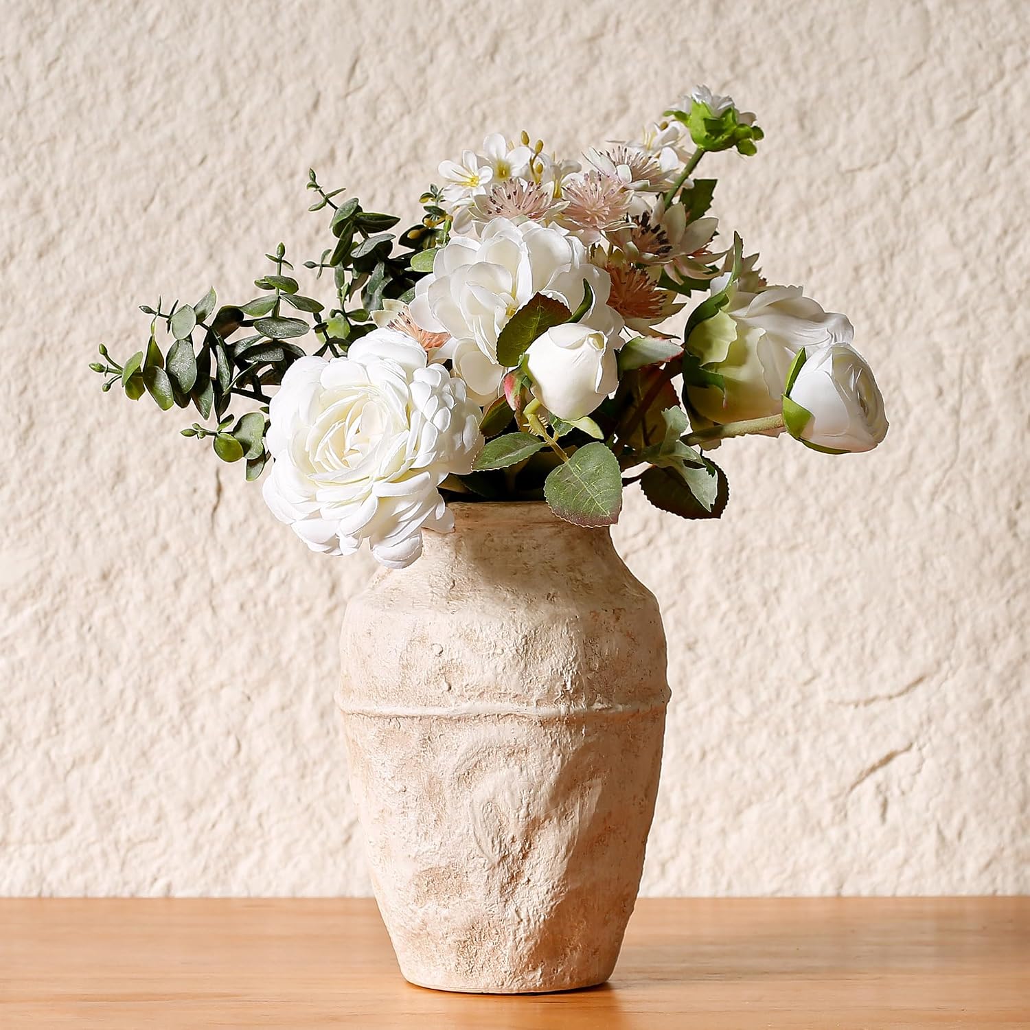 Ceramic Flower Vases (Beige