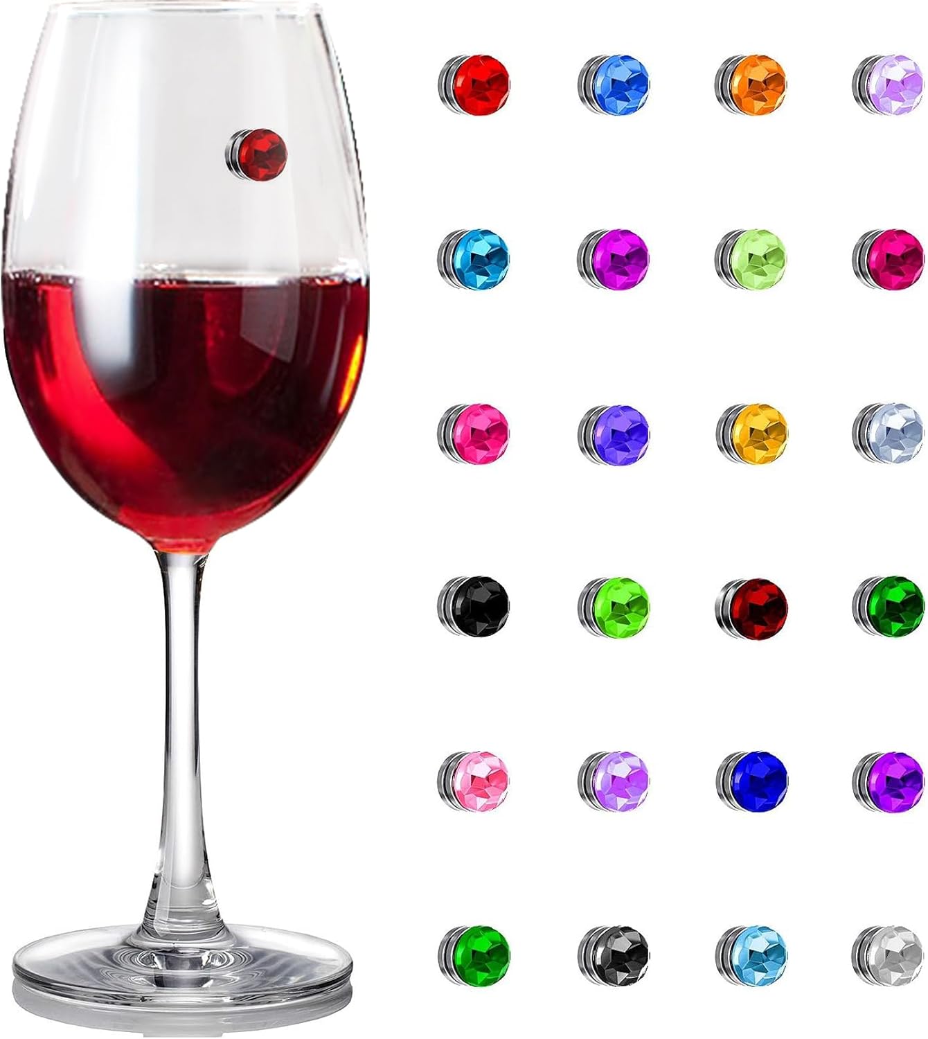 Wine Glass Charms (24) | Home & Kitchen