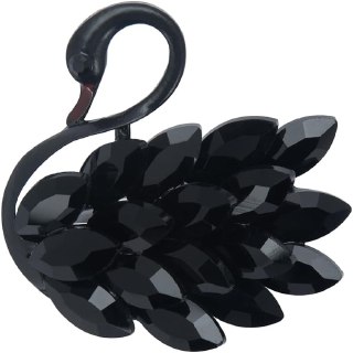 Rhinestone Swan Brooches