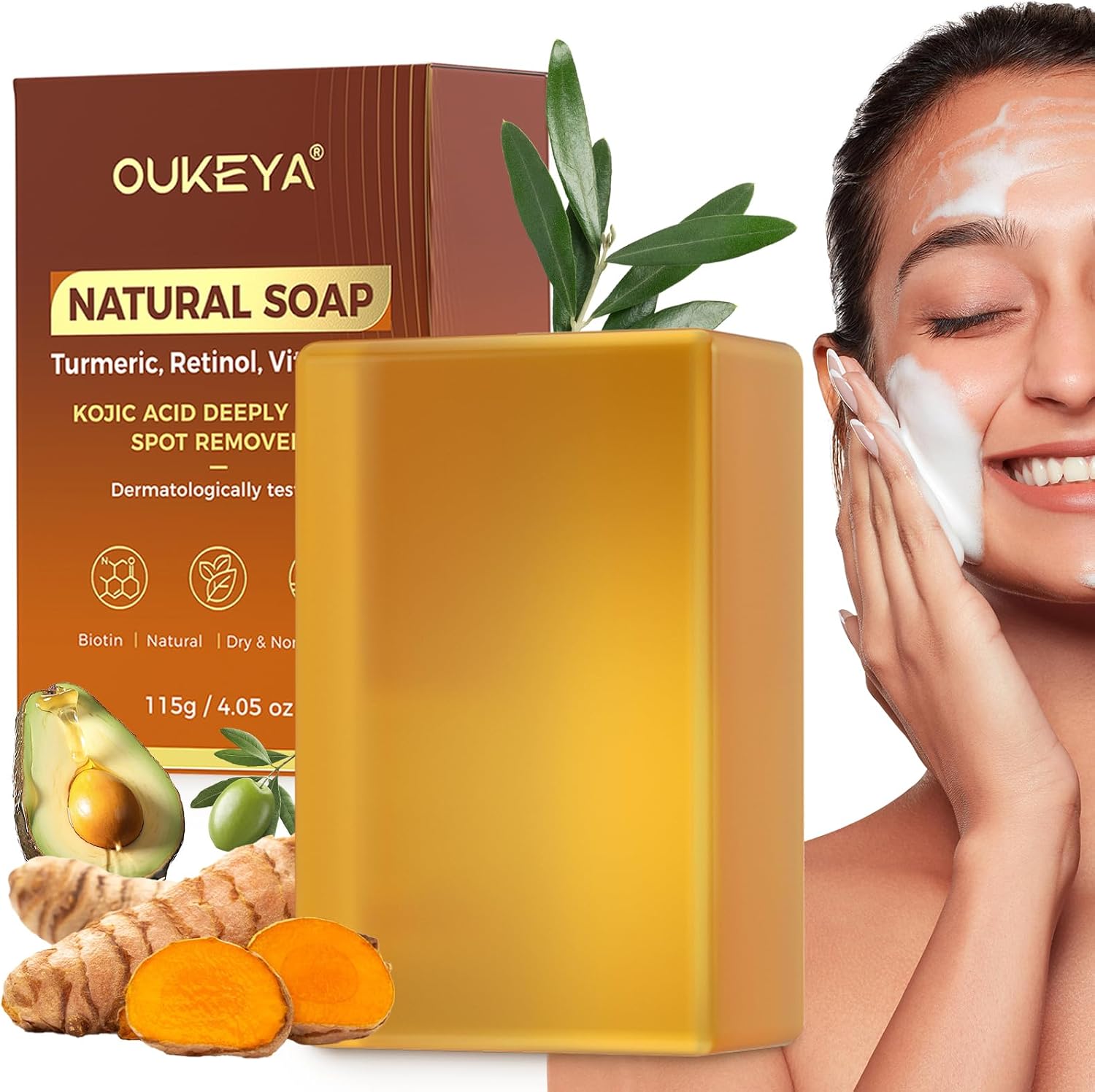OUKEYA Turmeric Face Soaps