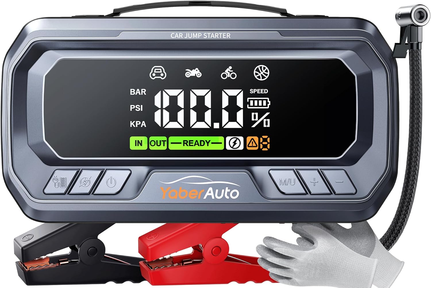 YaberAuto Jump Starters with Air Compressor