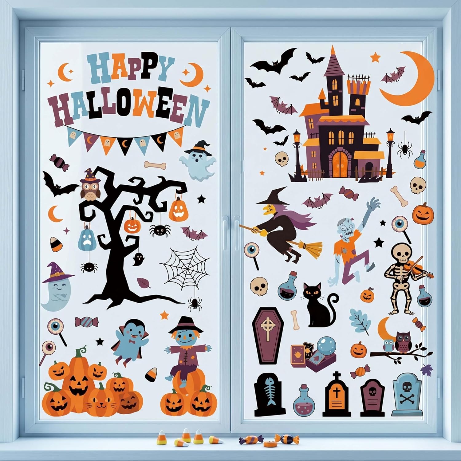 Halloween Window Clings