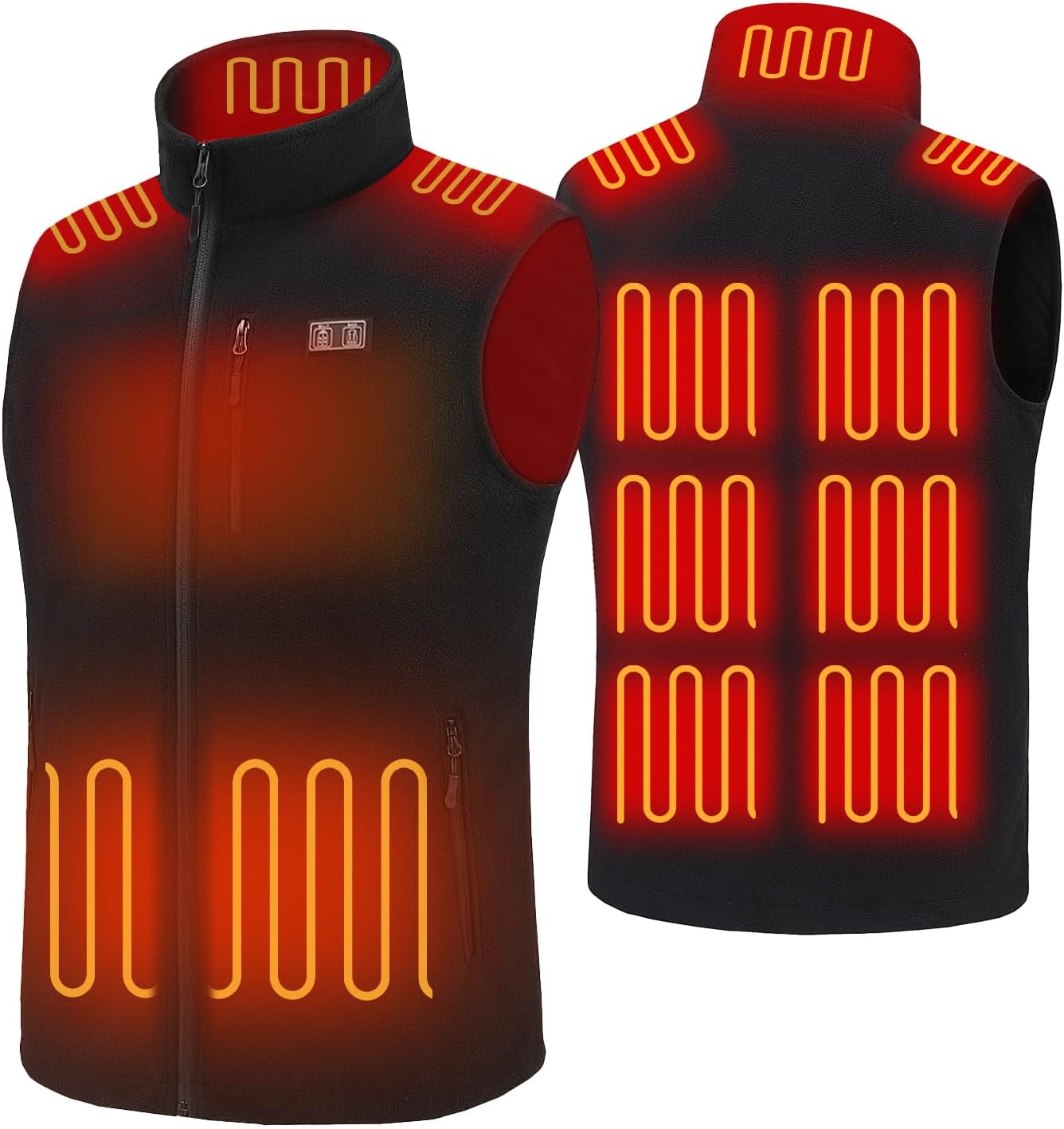 Heated Fleece Vests with Battery Pack