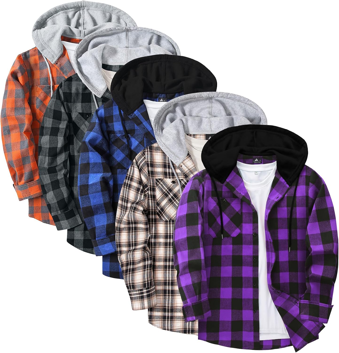ZITY Flannel Hooded Shirts