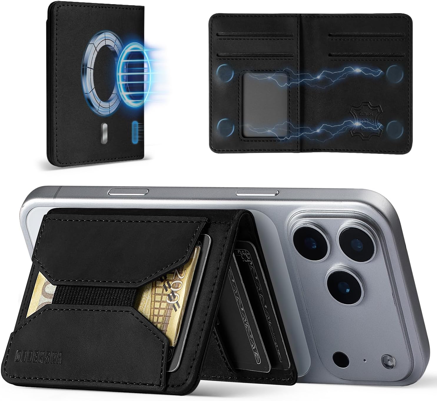 DODENSHA Magsafe Wallets (Black