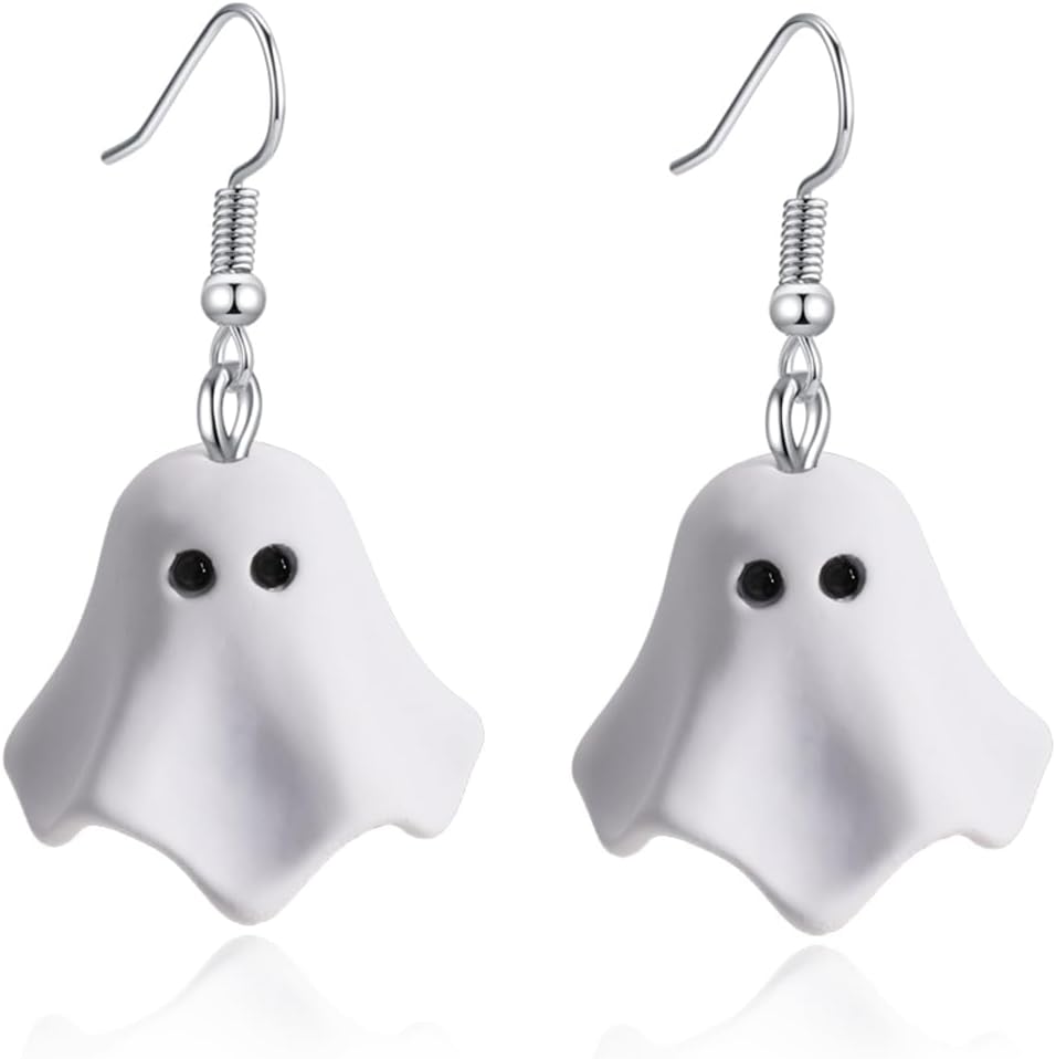 Ghost Clay Drop Earrings