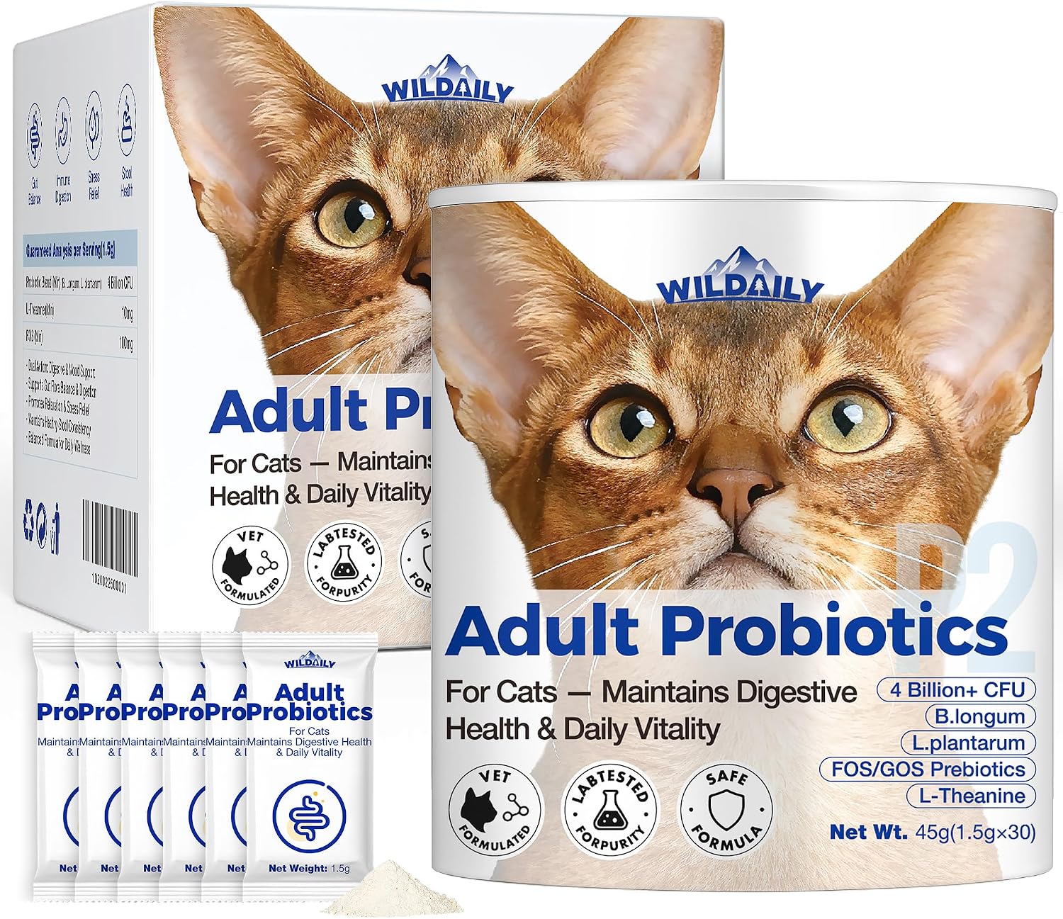Wildaily Cat Probiotics Supplements