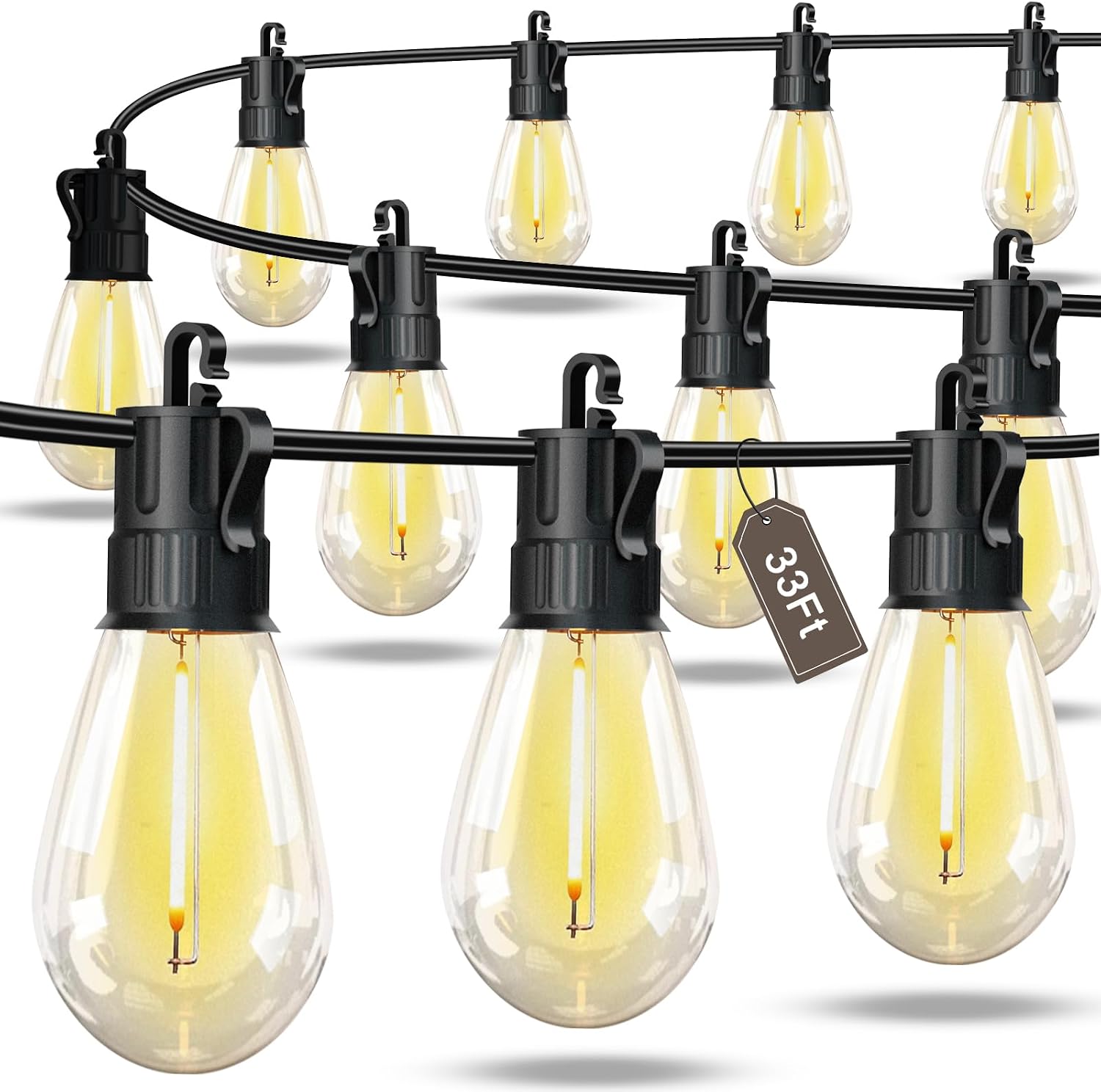 Outdoor String Lights 33ft