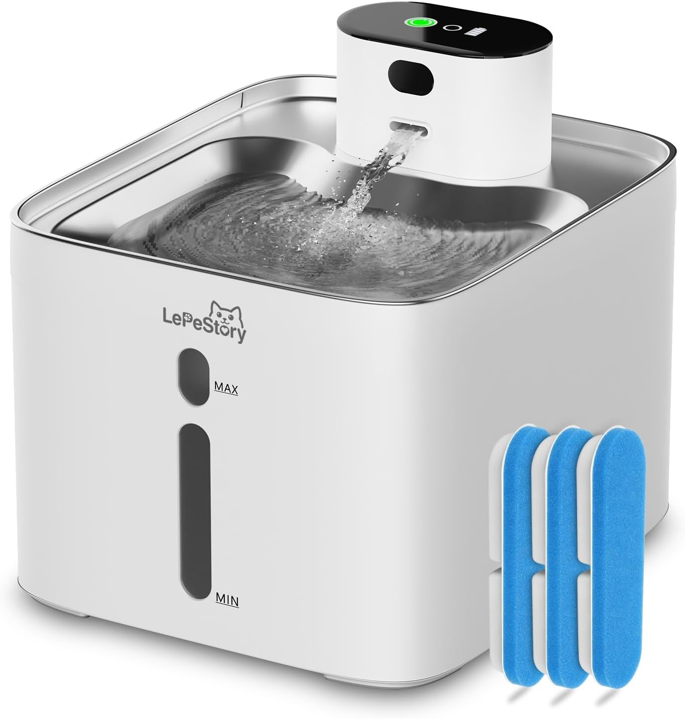 LEPESTORY Cordless Cat Water Fountains