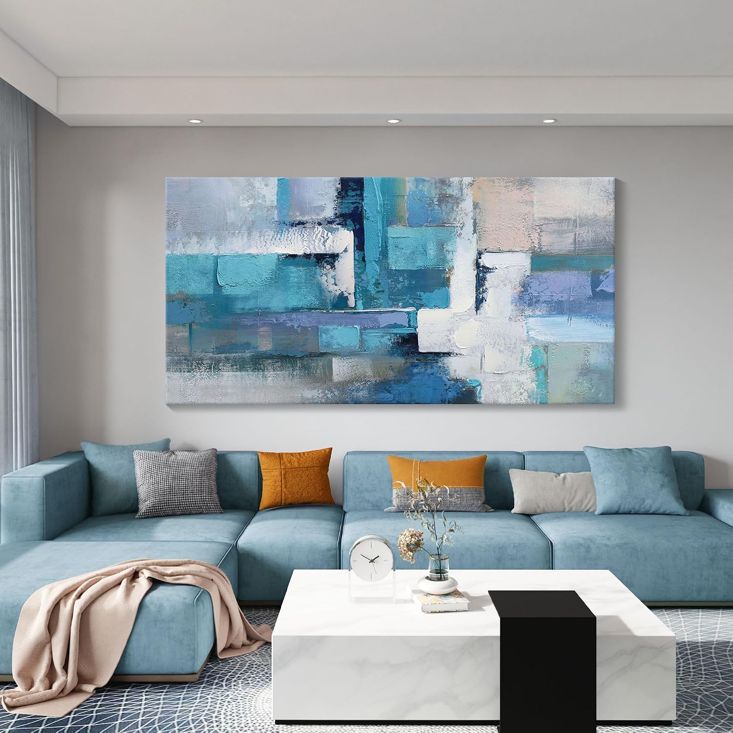 AJAZIKO Blue Canvases