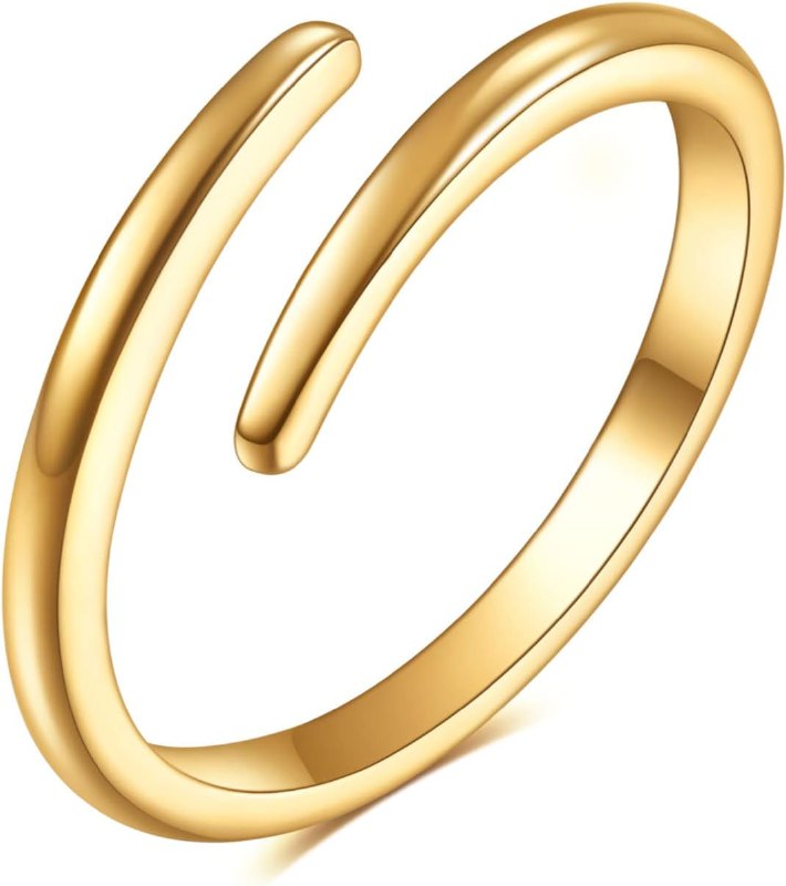 MYNENEY Pointed Classical Promise Ring Stainless Steel Thin Ring For Women