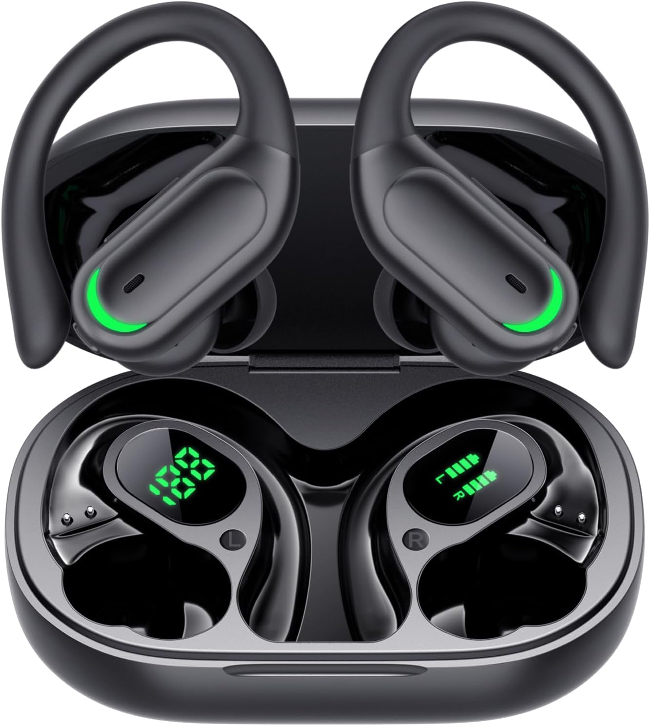 Wireless Bluetooth Earbuds (Deep Black