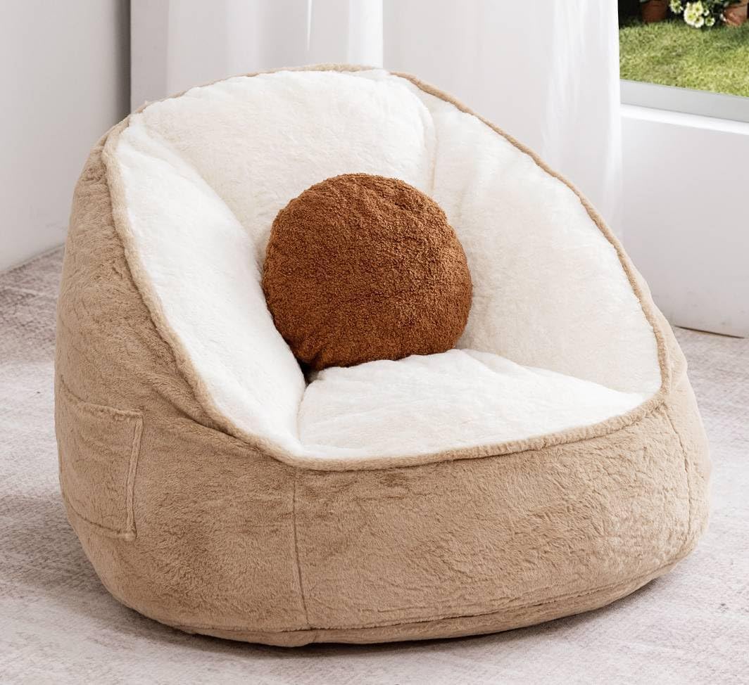 HOMMPA Faux Fur Bean Bag Chairs