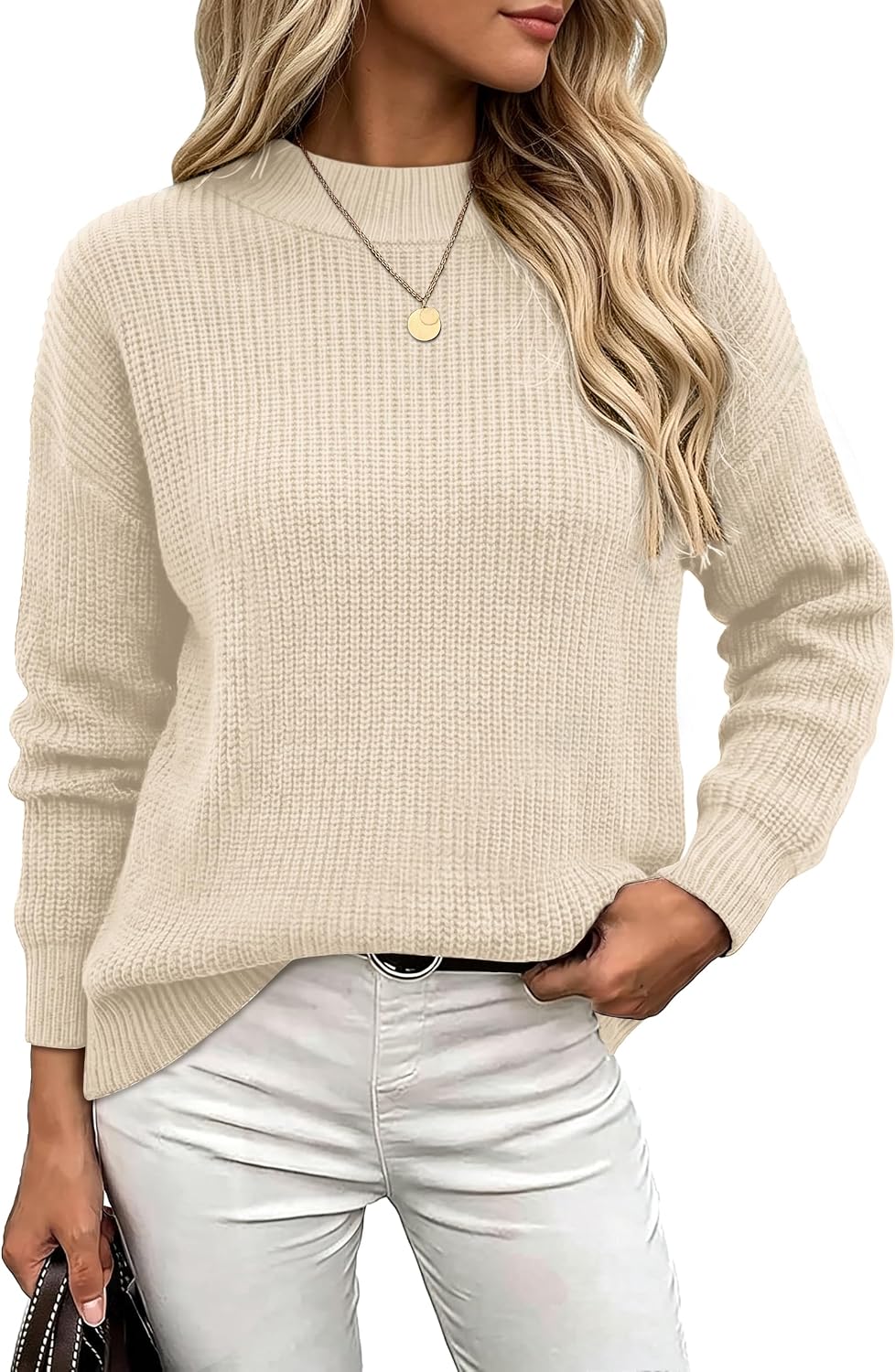WIHOLL Cozy Mock Neck Sweaters