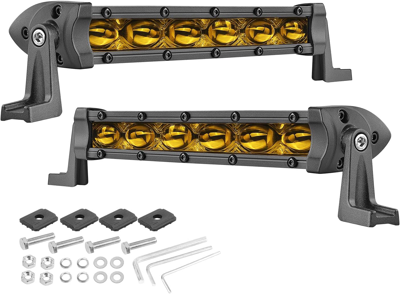 7 Inch Amber LED Light Bars