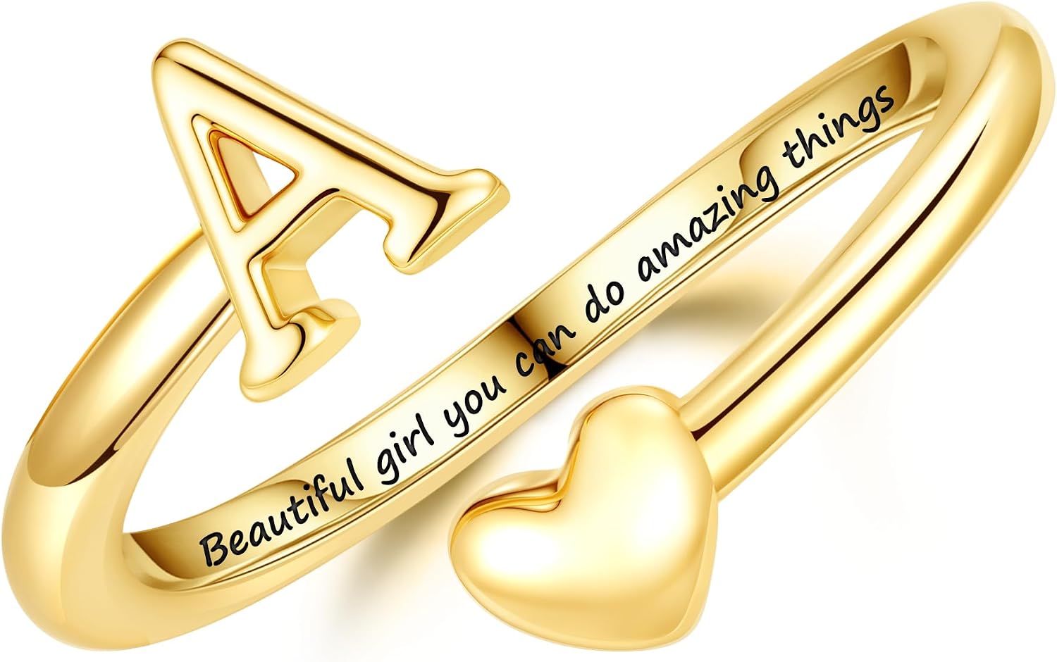 Turandoss Initial Heart Rings