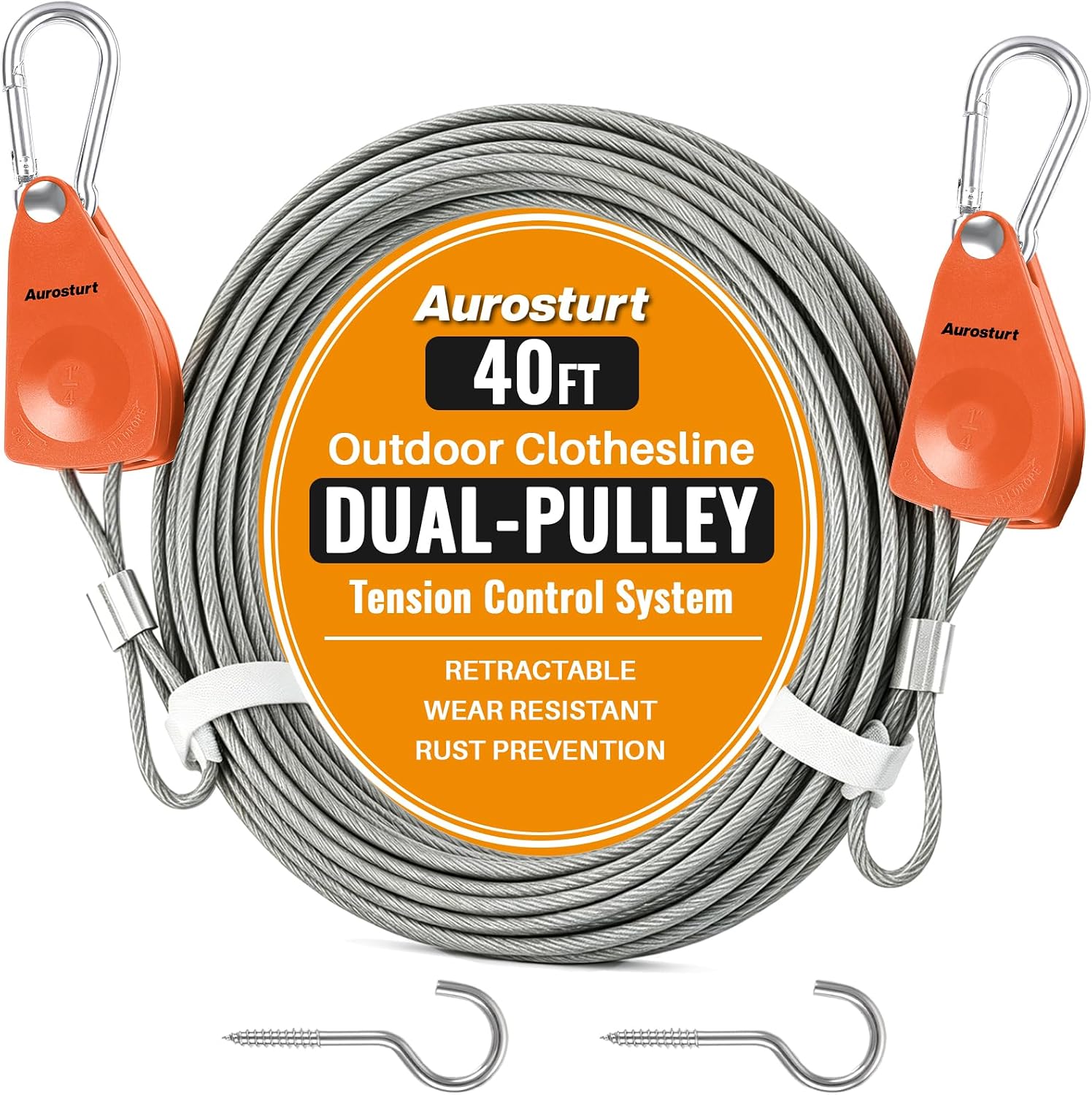 Aurosturt Retractable Clotheslines