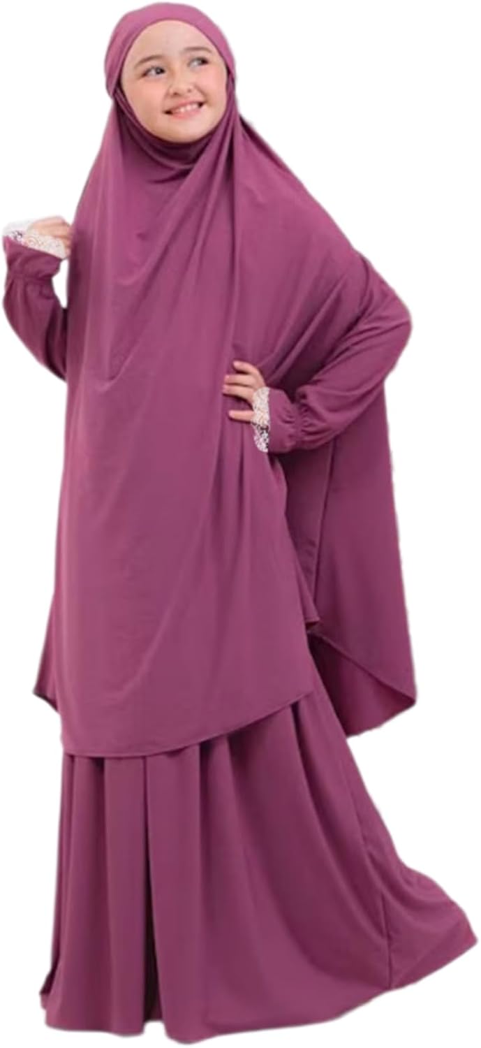 Muslim Girls Hijab Dress Sets