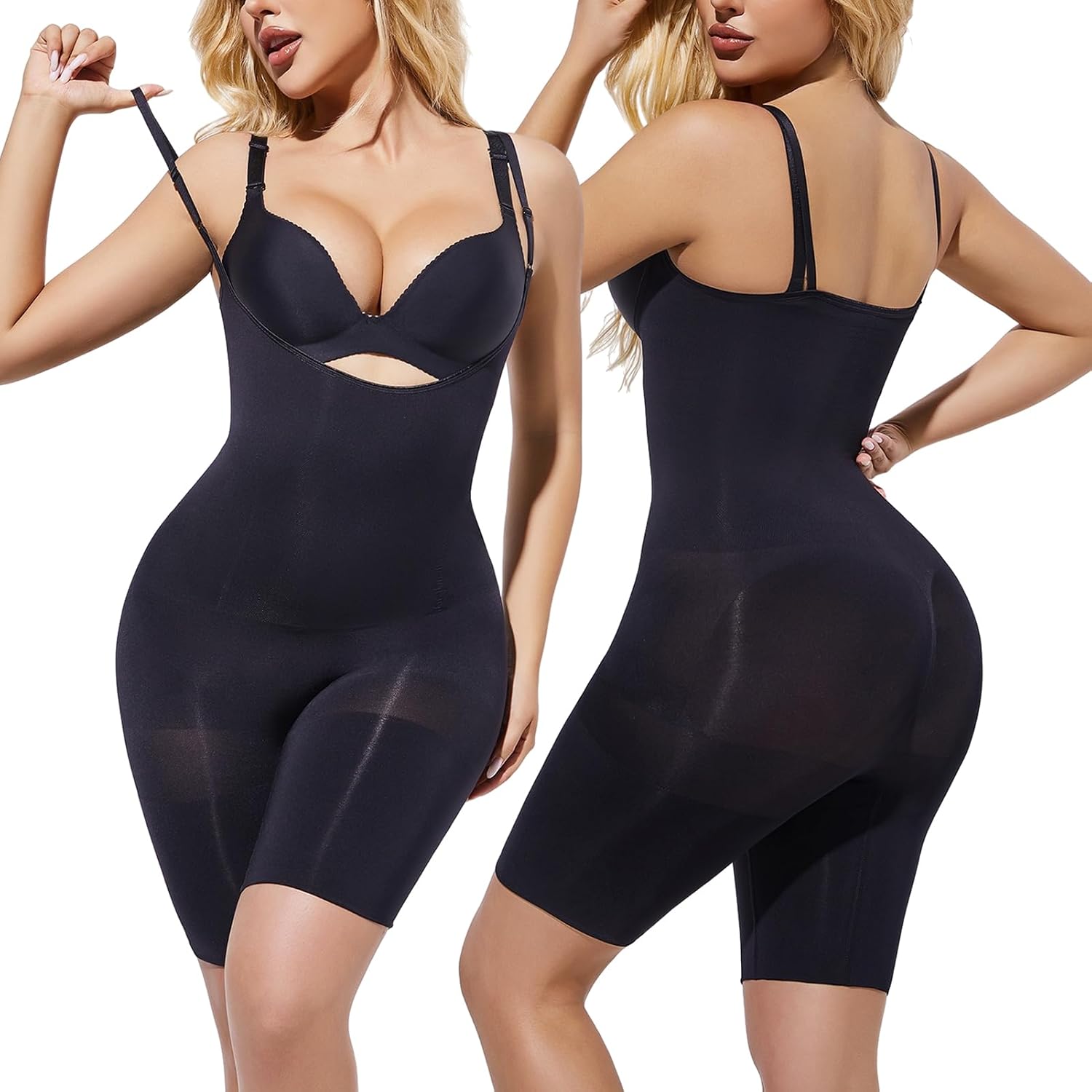 Open-Bust Mid-Thigh Bodysuits