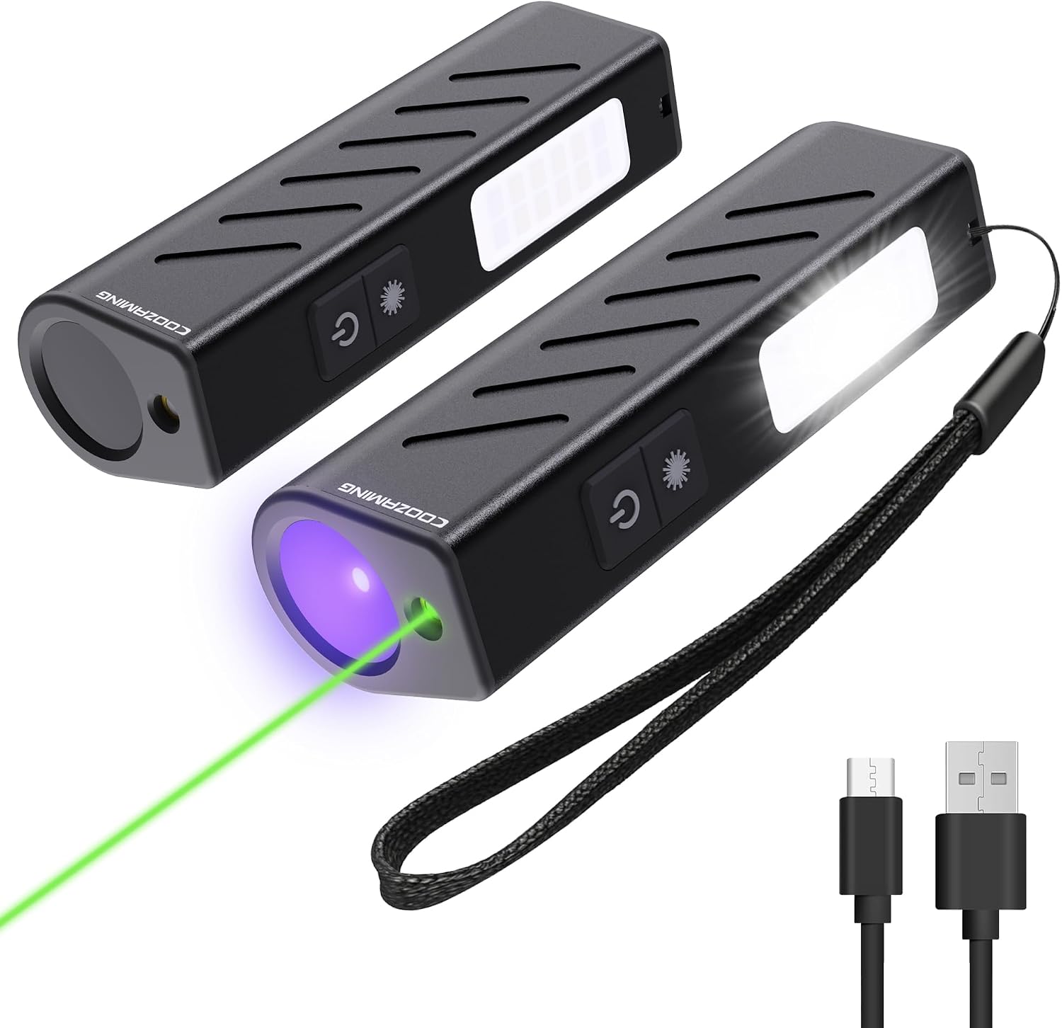 Coozaming UV Rechargeable Flashlights