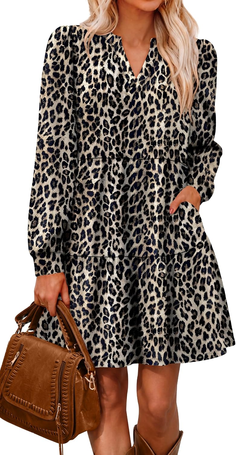 OFEEFAN Tiered Fall Dresses
