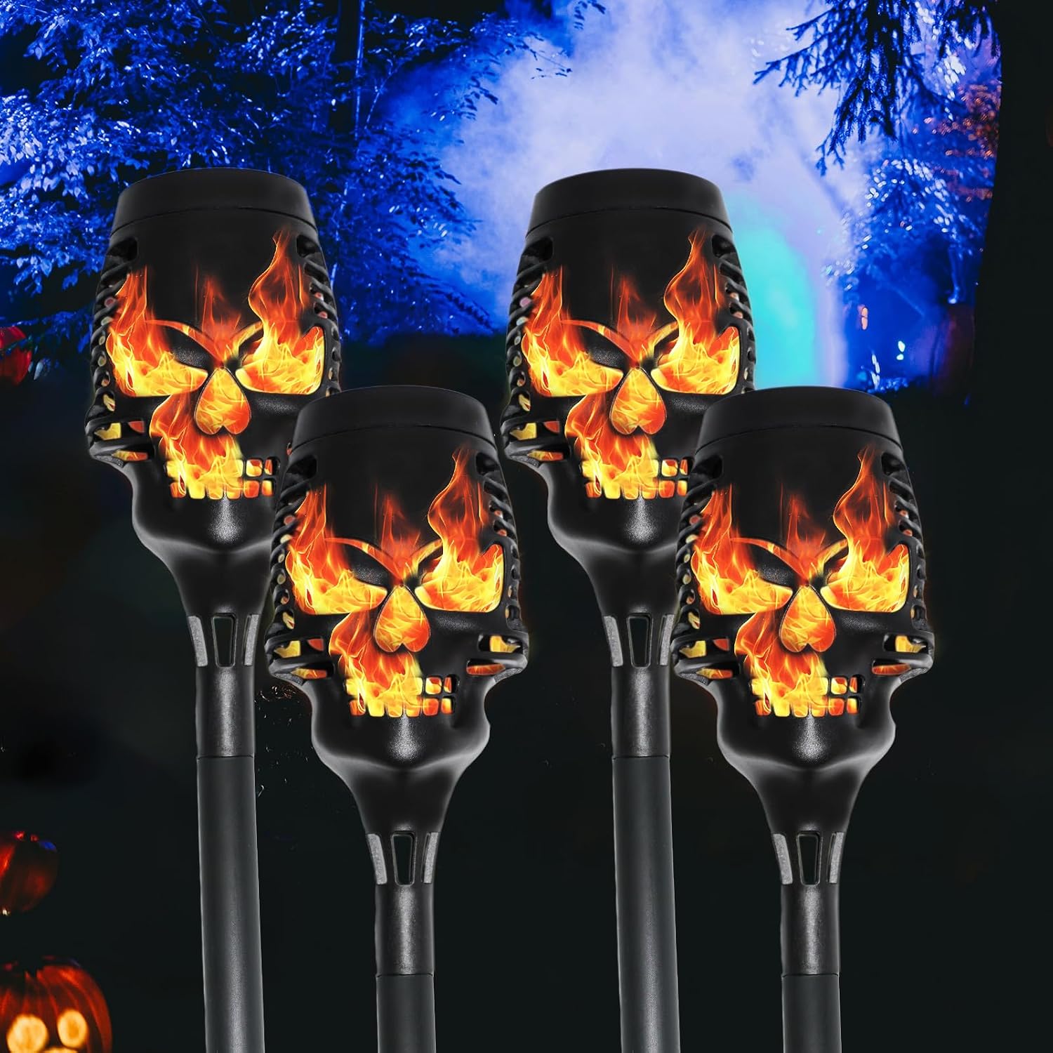 WISEgham Solar Skull Lights