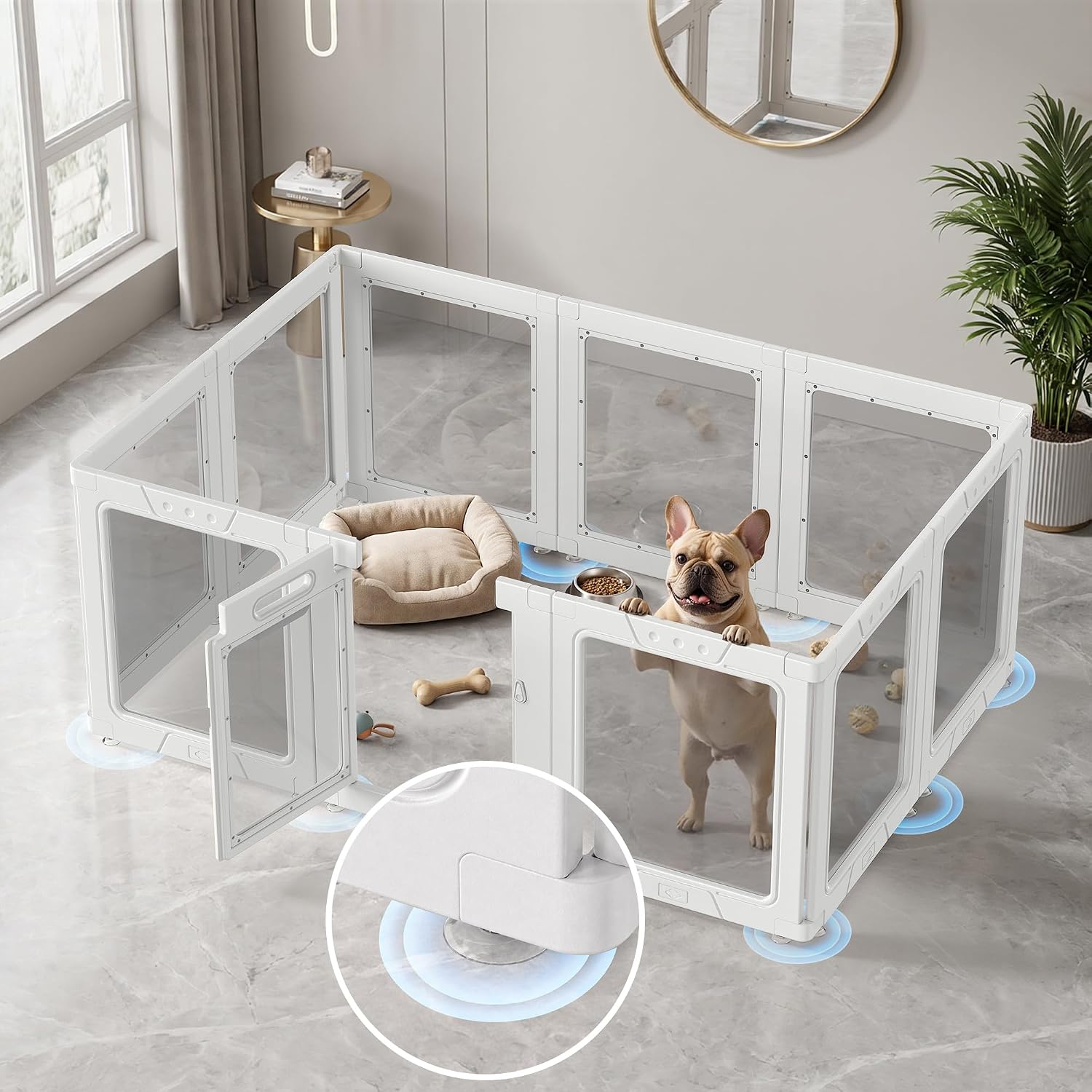 Purrsign Clear Acrylic Dog Playpens