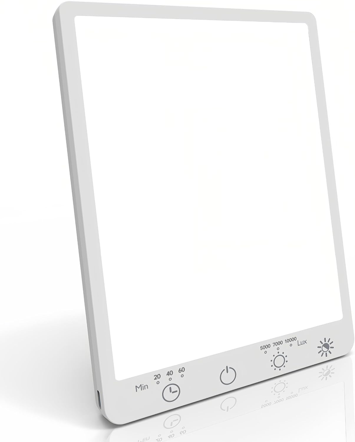 Light Therapy Lamp with 10,000 Lux, UV-Free, LED Bright 3 Color Temperature