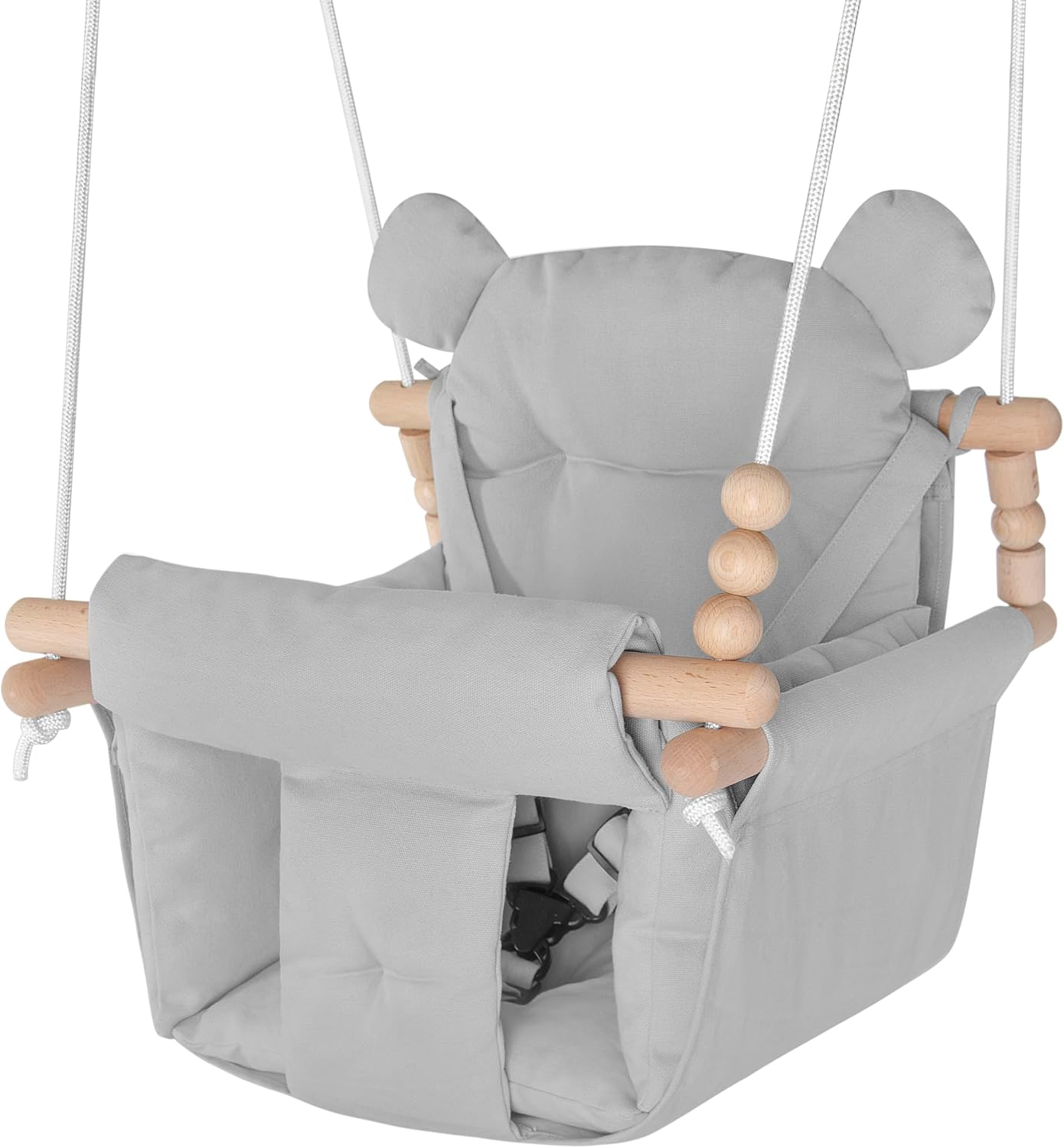 Wooden Toddler Swings (Grey