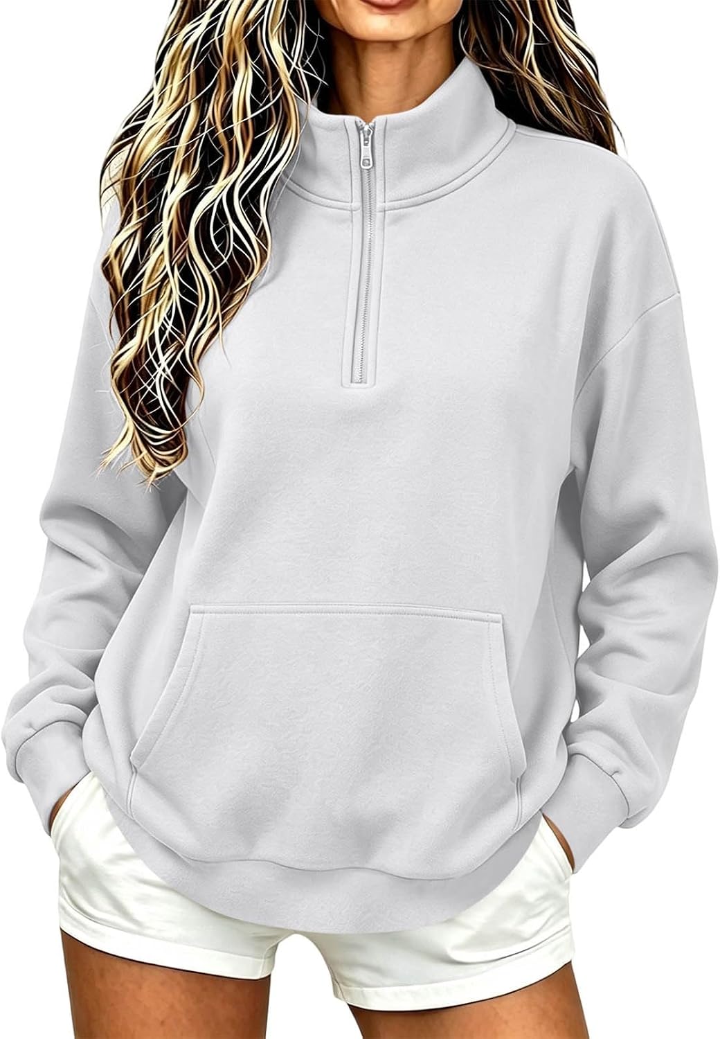 Women's Quarter Zip Sweatshirts