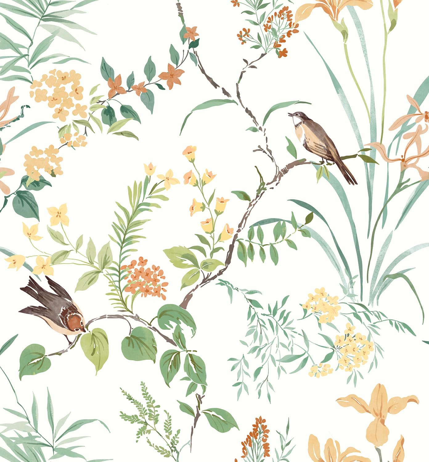 Erfoni Boho Floral Peel and Stick Wallpapers