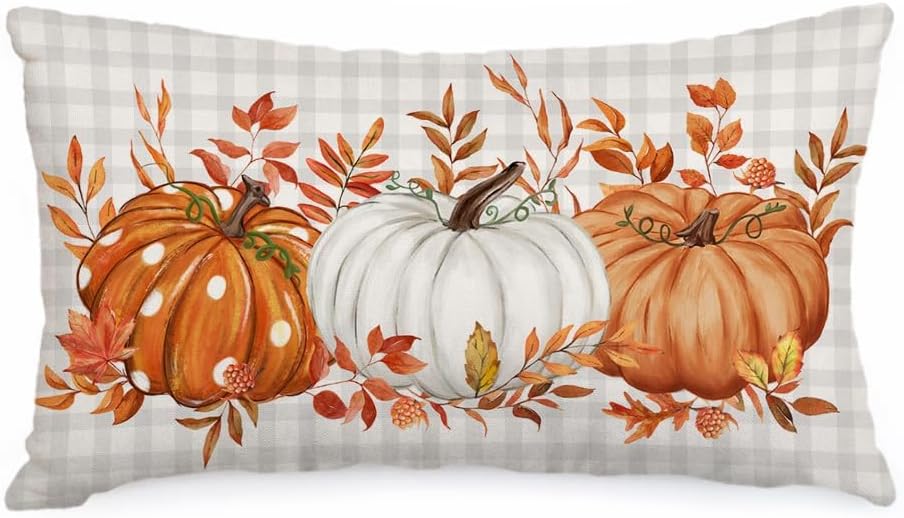 AACORS Pumpkin Lumbar Pillow Covers