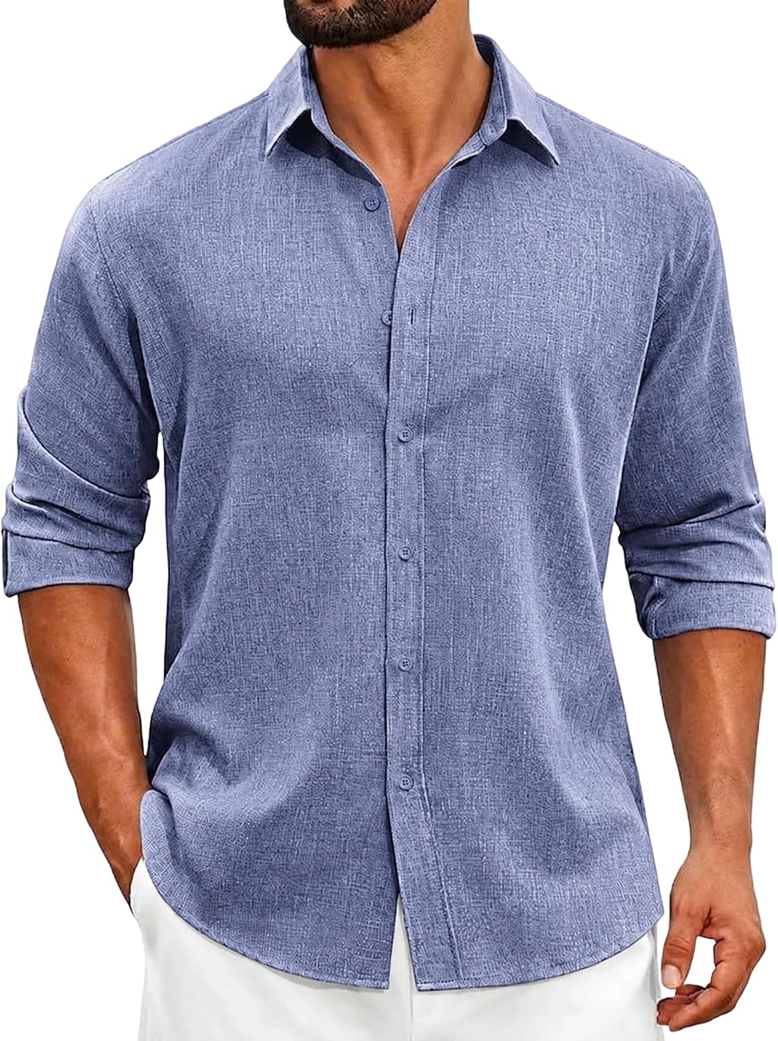 MAPICK Men's Linen Blend Shirts