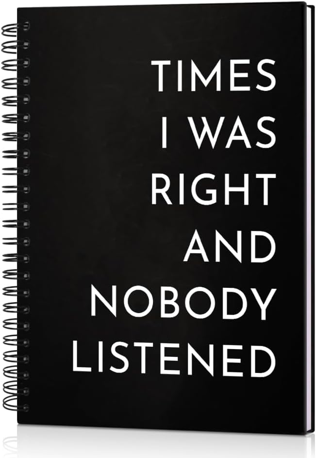 Times I Was Right Notebooks