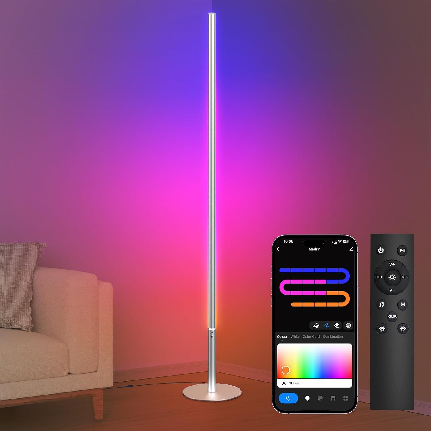 Marlrin RGB W Floor Lamps
