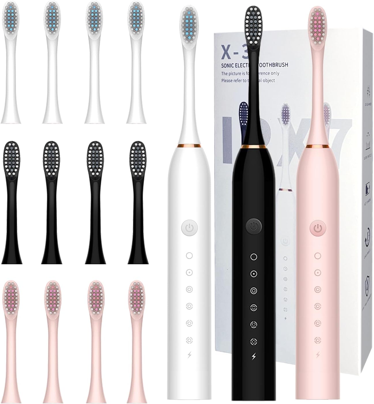 Electric Toothbrushes 3 Pack