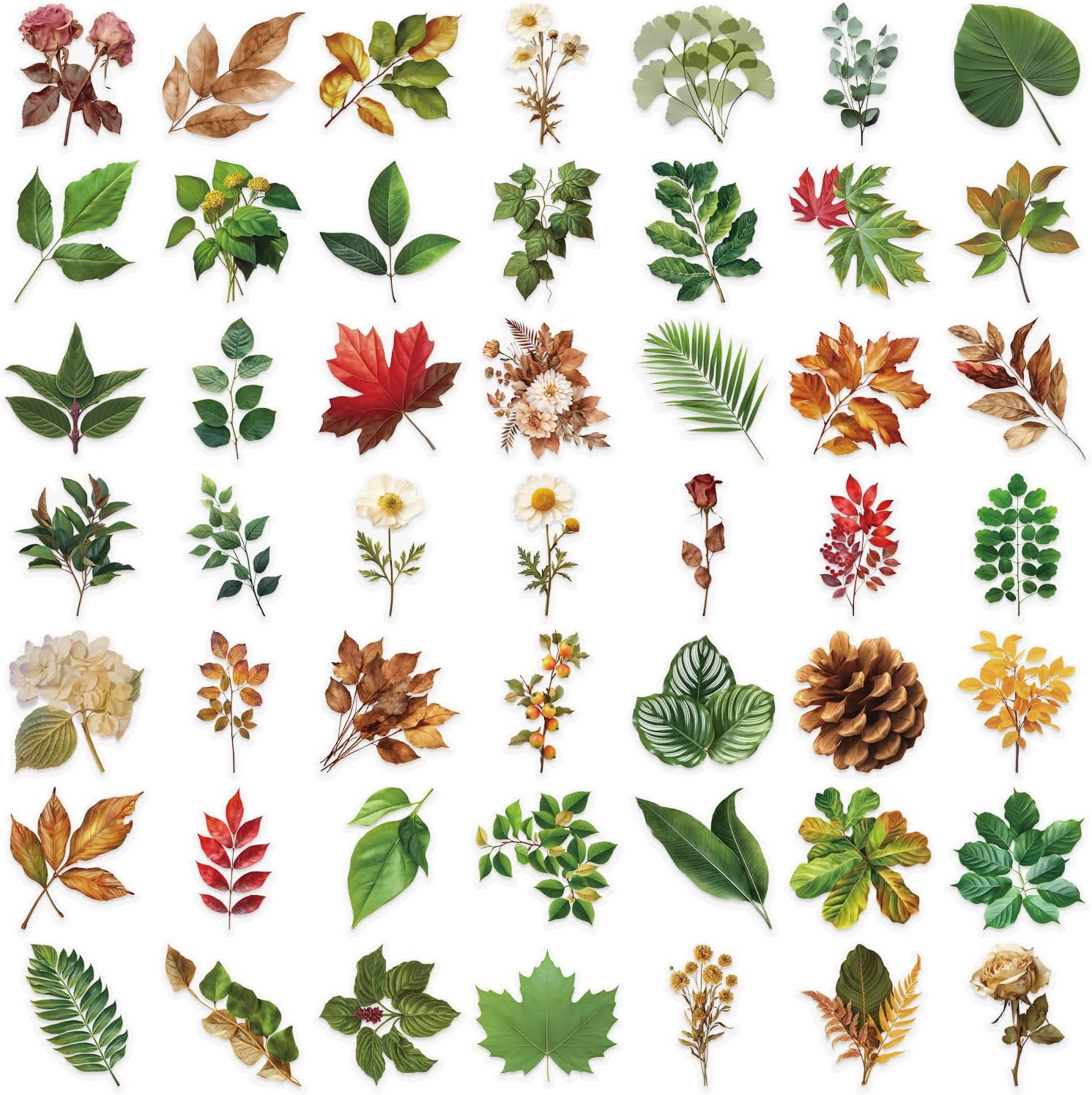 Xyntara Leaf Flower Stickers