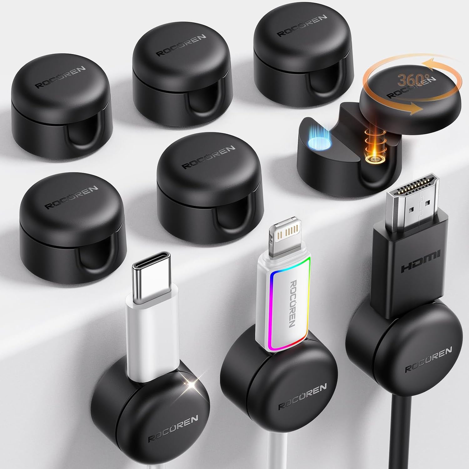 Rocoren Magnetic Cable Clips