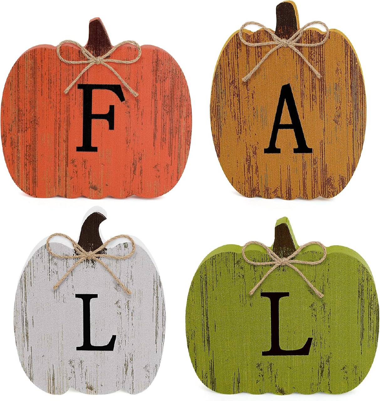Wooden Pumpkin Fall Decorations