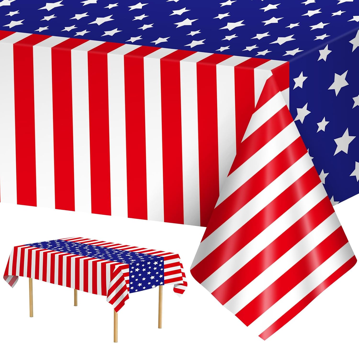 Litmitfu Patriotic Tablecloths (4th of July