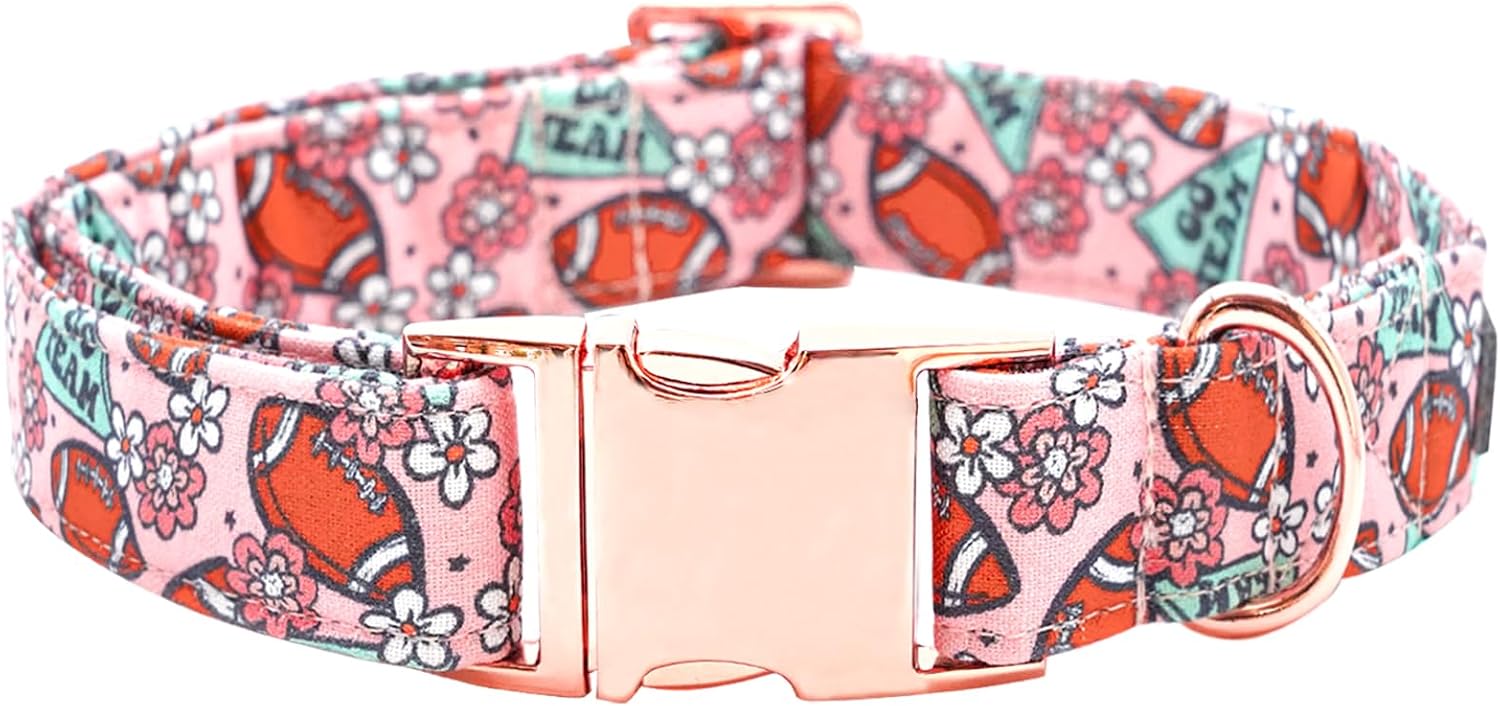 Rugby Print Dog Collars