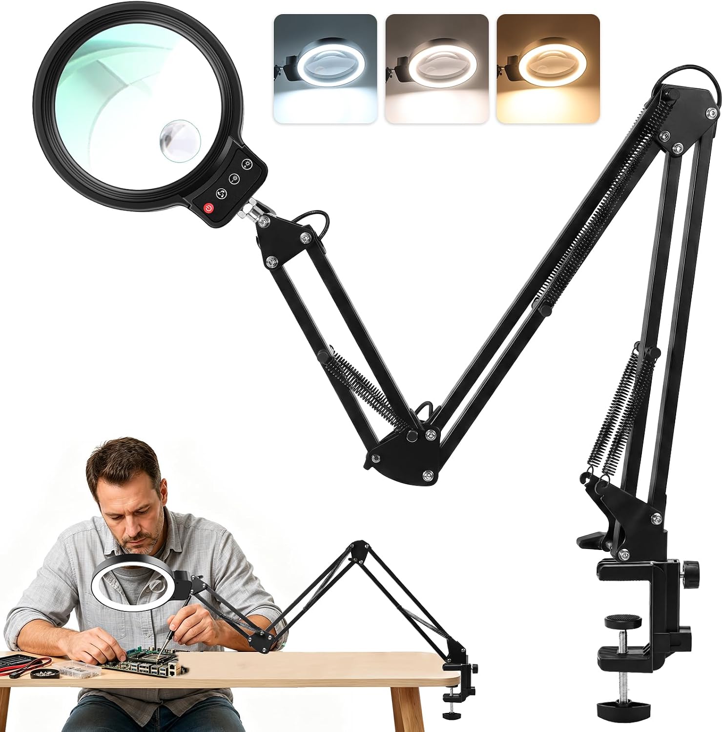 Magnifying Glass Desk Lamps