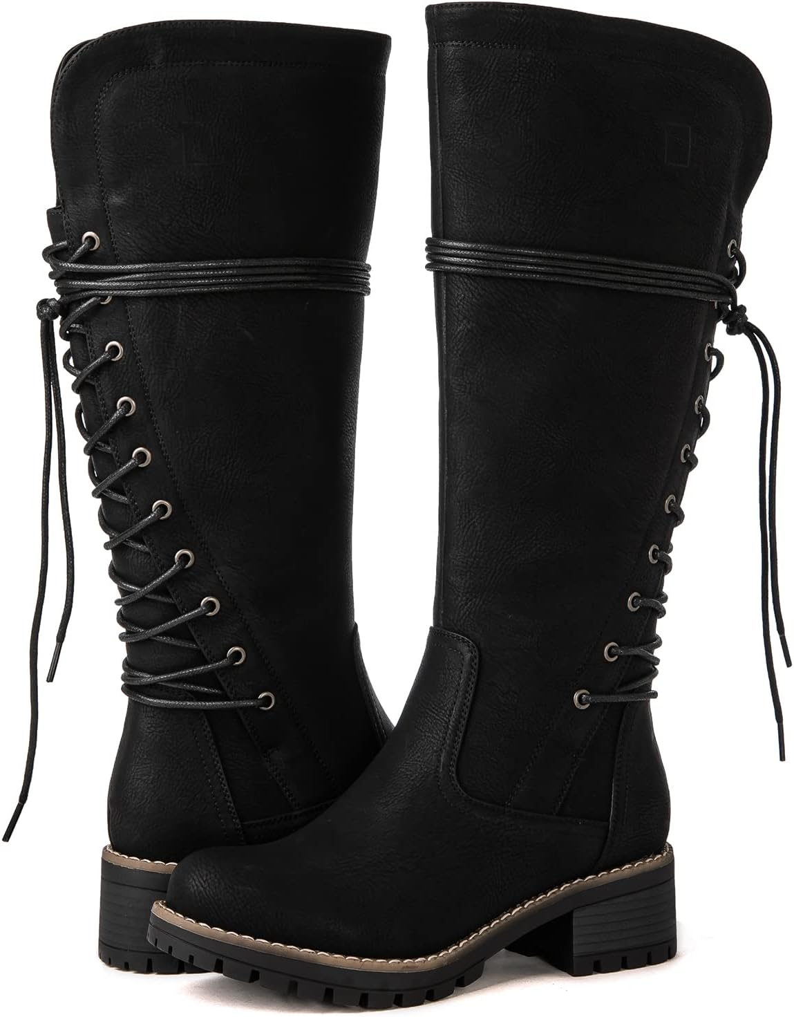 Globalwin Lace-Up Knee High Boots