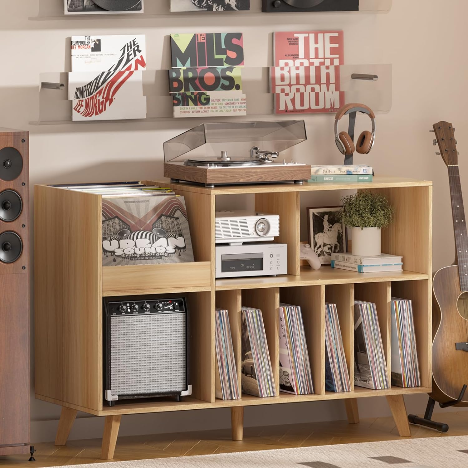 LELELINKY Large Record Player Stands