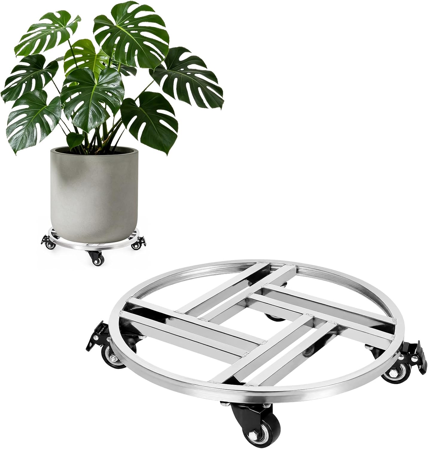 Vigorluck Rolling Plant Caddies