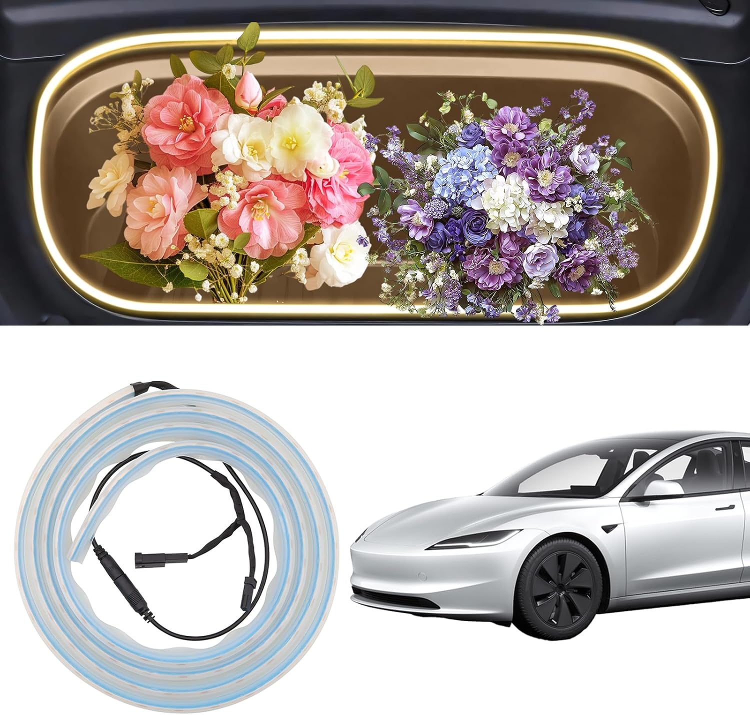Tesla Model 3 Frunk Light Strips