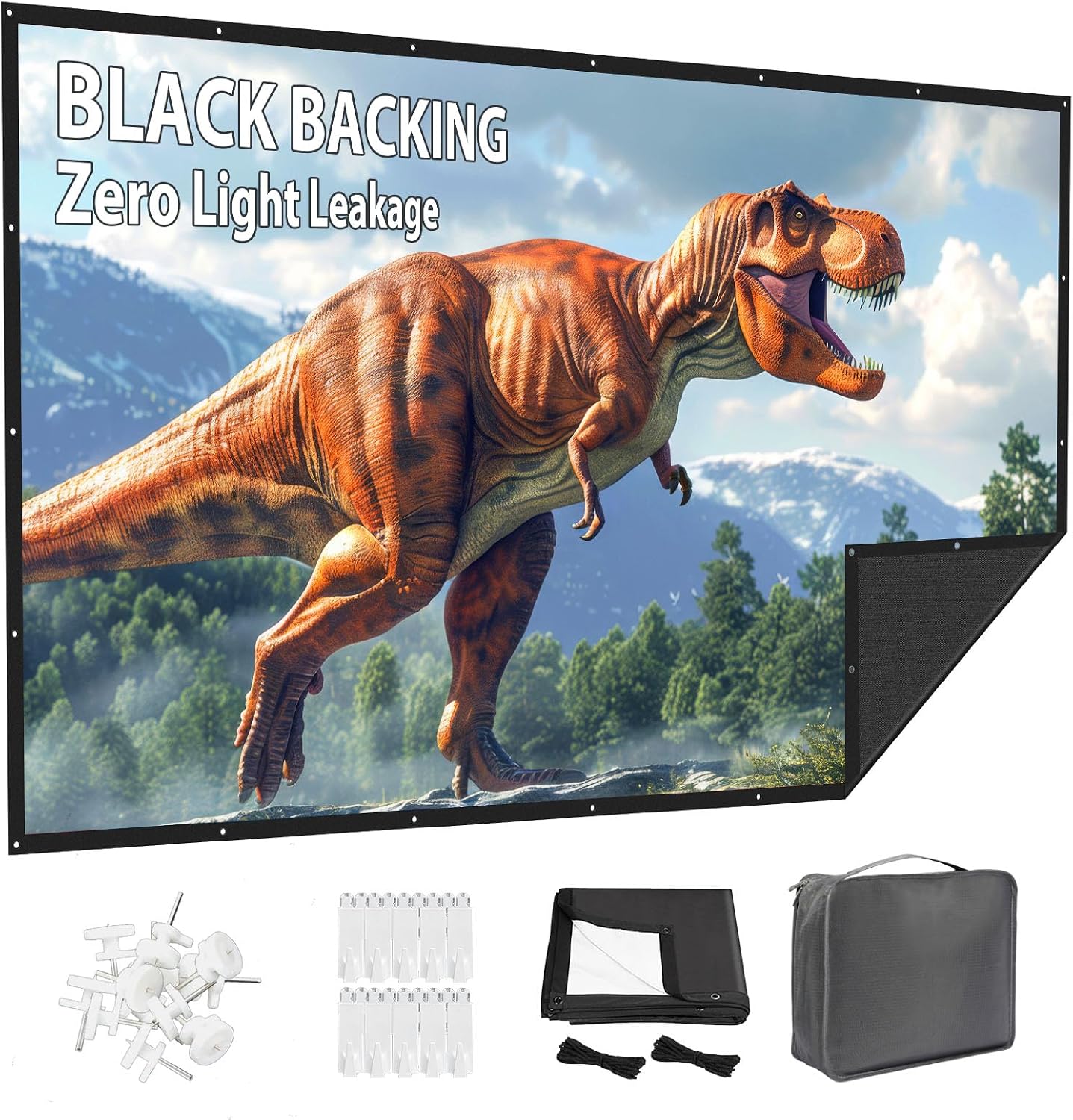 VOOPVOR 100 Inch Projector Screens