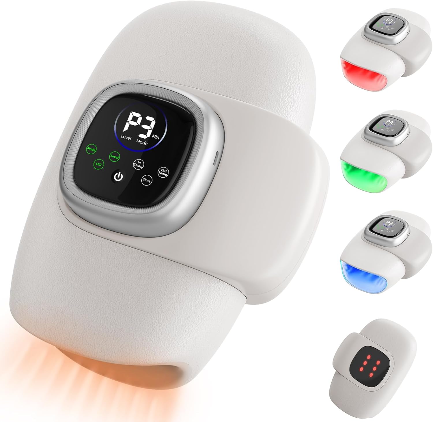 Cordless Hand Massagers with Heat & Red Light